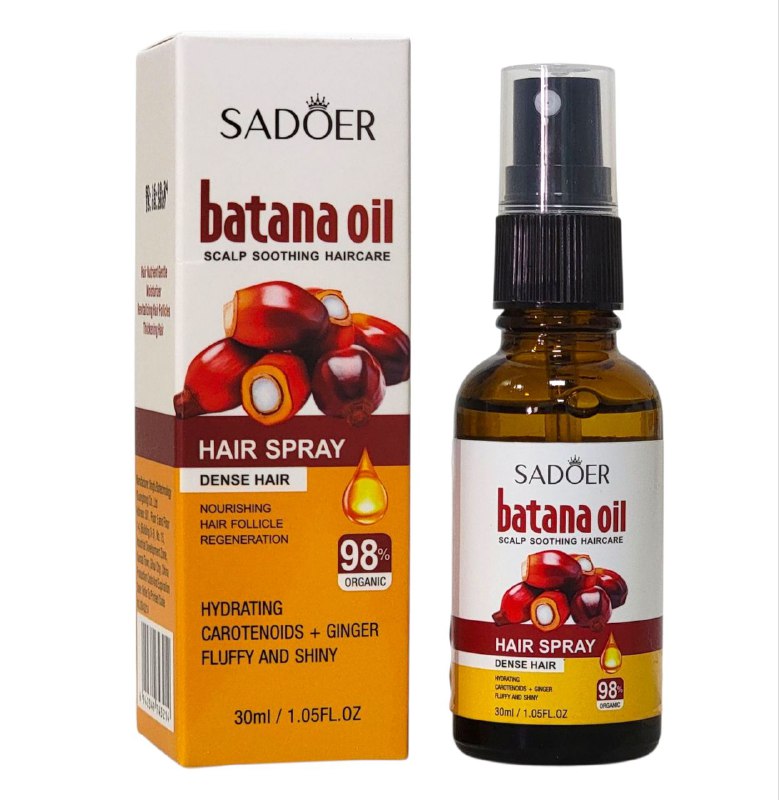 ACEITE PARA EL CABELLO EN SPRAY DE BATANA REVITALIZANTE SADOER 30ML