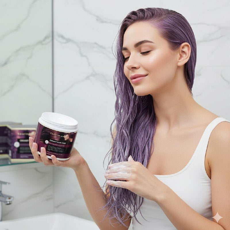 MASCARILLA PARA EL CABELLO CREMOSA DE QUERATINA NATURAL KERATINE QUEEN 800ML
