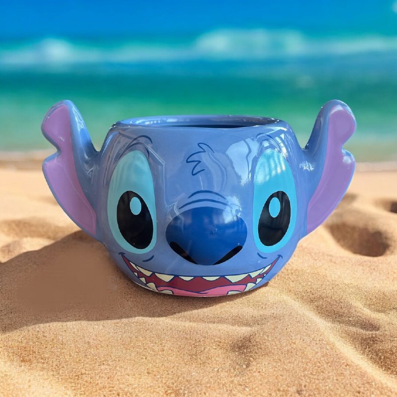 TAZA DE CERAMICA, RESISTENTE AL CALOR, MANGO CREATIVO DISEÑO LILO Y STITCH