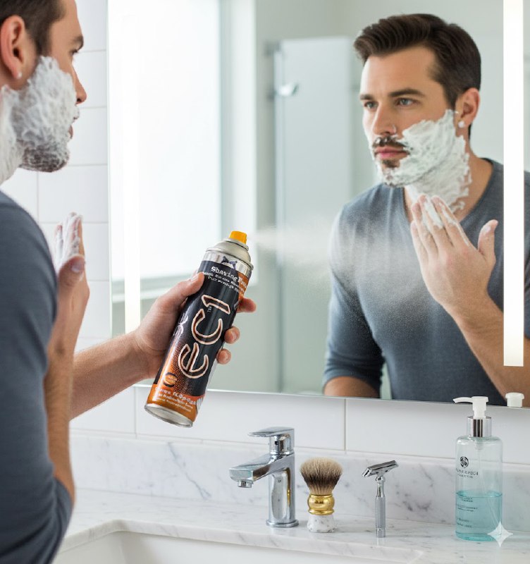 ESPUMA DE AFEITAR CON HIDRATACION EXTRA CON VITAMINA E Y ALOE VERA EC1 SHAVING FOAM 200ML