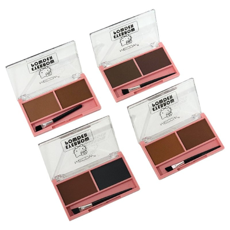 POLVO PARA CEJAS CON MINI BROCHAS DE USO DIARIO APRUEBA DE SUDOR MECOW  4 TONOS
