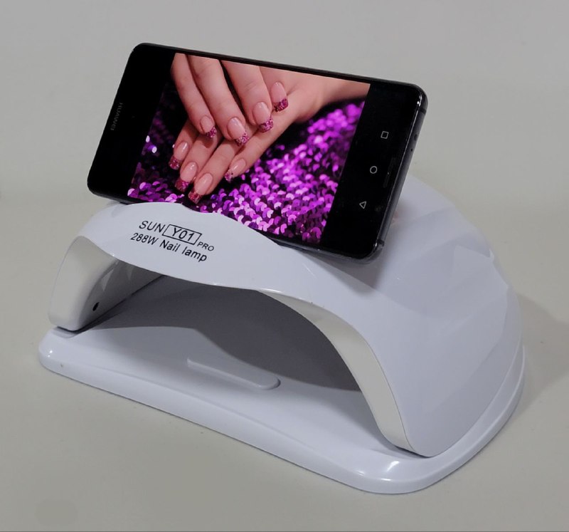 LAMPARA PARA UÑAS UV LED PARA SECADO RAPIDO DE UÑAS PANTALLA DIGITAL 288W WOMEN CARE SUN Y-01