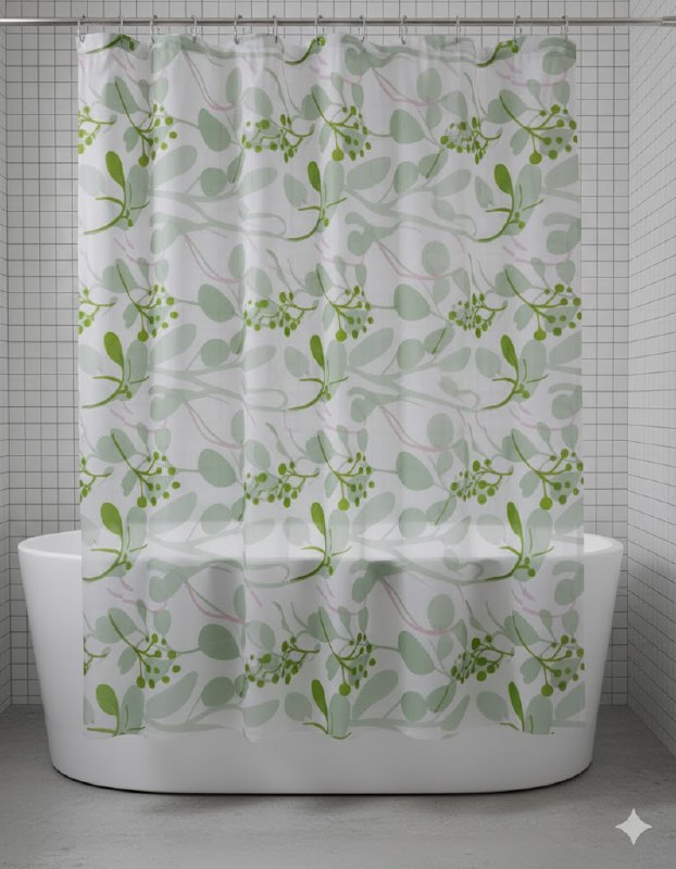 CORTINA DE DUCHA DE POLYSTER, SIMPLE Y MODERNO CON 12 ARANDELAS Y MATERIALES DURADEROS 180X180CM LARUCCI SHOWER CURTAIN 16 ESTILOS