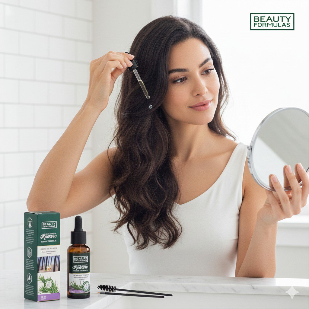 ACEITE PARA EL CABELLO ESENCIAL DE ROMERO ANTICAIDA PARA EL CRECIMIENTO DEL PELO BEAUTY FORMULAS 60ML