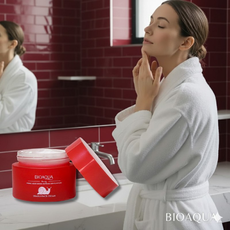 MASCARILLA FACIAL HIDRATANTE Y REAFIRMANTE PARA OJOS CON COLAGENO DE CARACOL BIOAQUA 100G