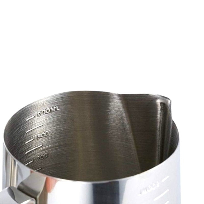 RECIPIENTE JARRA DE VAPORIZACION Y PRECISION PARA ARTE EN CAFE LATTE DE ACERO INOXIDABLE 1000ML