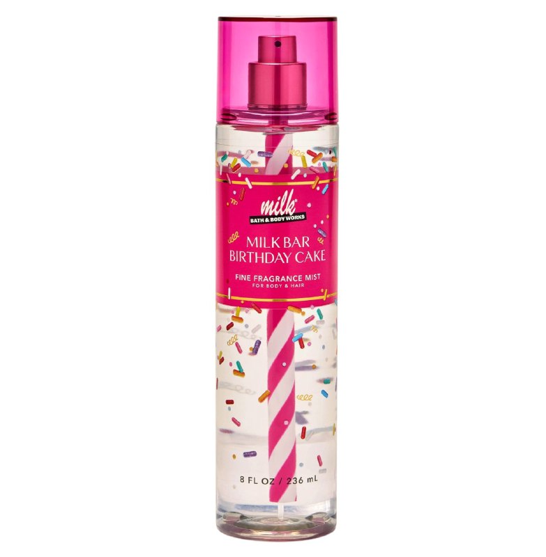 BATH & BODY WORKS SPLASH MILK BAR BIRTHDAY CAKE 236ML (M)