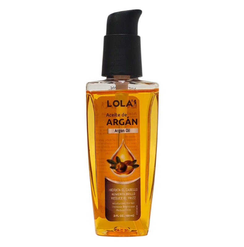 ACEITE PARA EL CABELLO DE ARGAN DE HIDRATACION PROFUNDA ANTIFRIZZ LOLA 60ML (DUPE DE LOREAL)