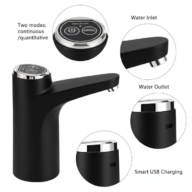 DISPENSADOR DE AGUA AUTOMATICO PARA BOTELLON INTELIGENTE TACTIL USB