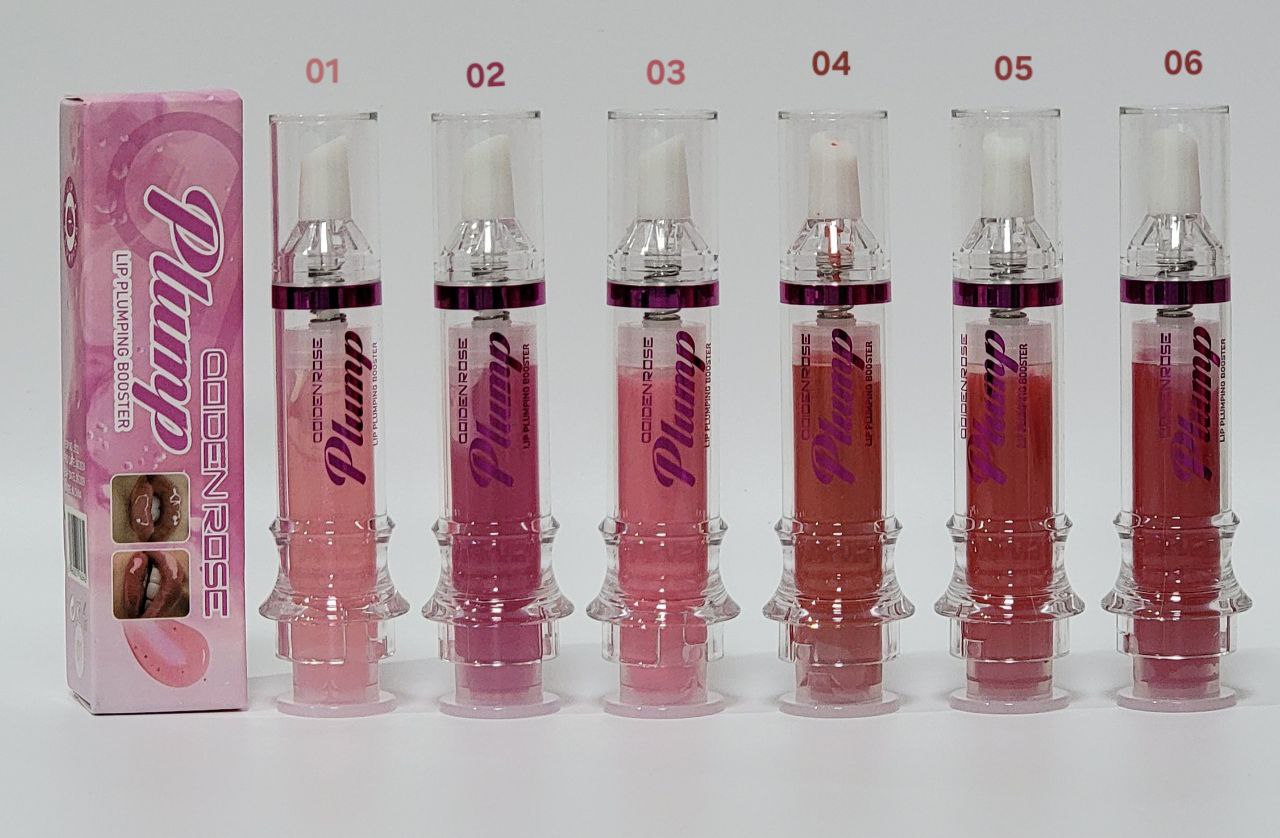 BRILLO LABIAL DUPE BEAUTY CREATIONS PLUMP & POUT  POTENCIADOR VOLUMINOZO DE LABIOS 6 TONOS QUIDEN ROSE PLUMP