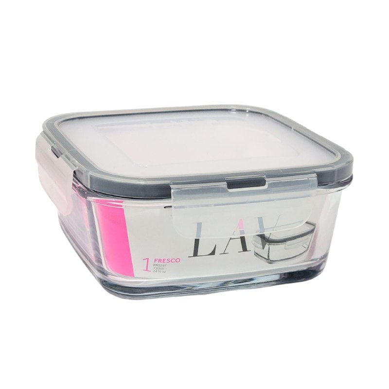 RECIPIENTE PANA PARA ALIMENTOS CON TAPA HERMETICA DE VIDRIO LAV 24OZ