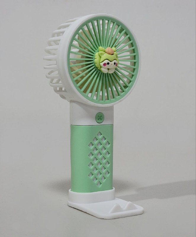 VENTILADOR DE MANO O MESA RECARGABLE CON SOPORTE PARA CELULAR LINGPAN