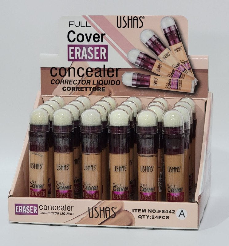 CORRECTOR LIQUIDO 6  DUPE MAYBELLINE ERASER TONOS USHAS 7.4G
