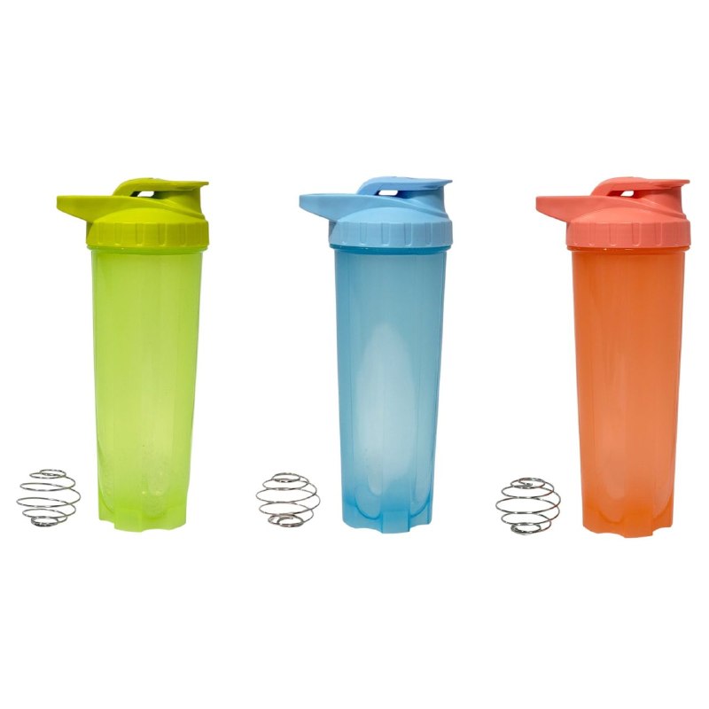 BOTELLA MEZCLADORA A PRUEBA DE FUGAS DEPORTIVO DE PLASTICO 800ML