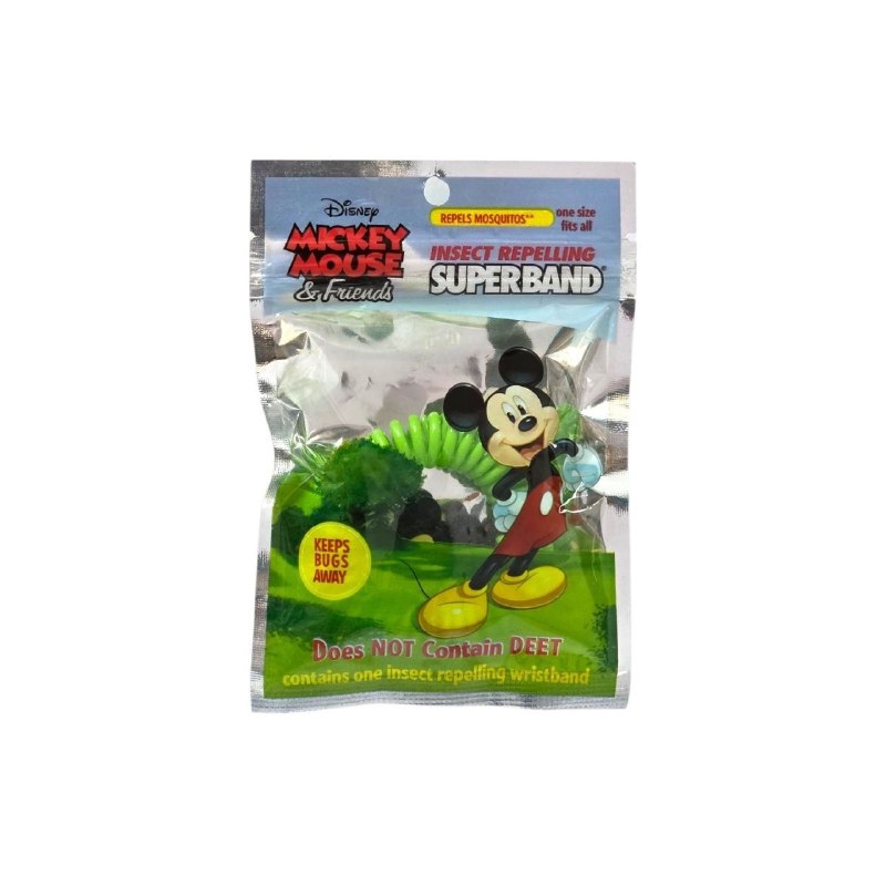 PULSERA REPELENTE DE INSECTOS CON DISEÑO DE MICKEY MOUSE PARA NIÑOS