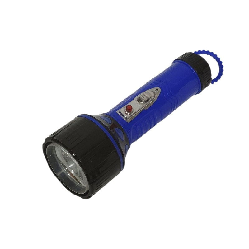 LUZ LED LINTERNA FOCO PORTATIL DE MANO PLASTICO 4 COLORES TIGER WORLD