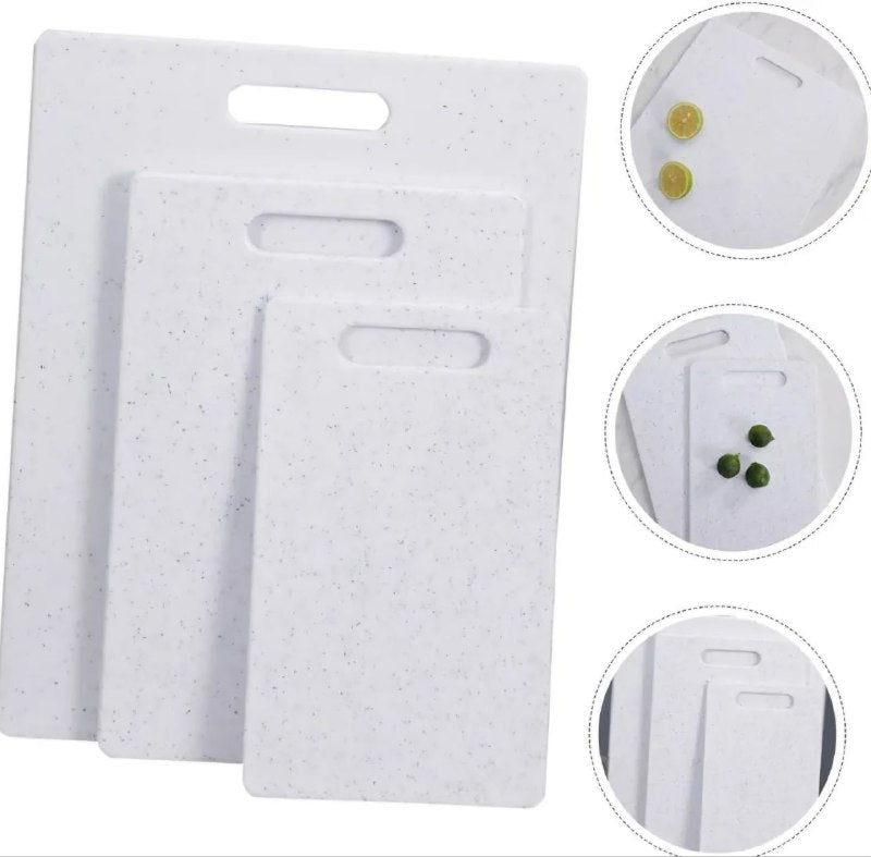 TABLAS DE PICAR, JUEGO 3 TABLAS BLANCO Y NEGRO DE TABLAS DE CORTAR DE 3 PIEZAS, EVITA EL CONTACTO CON CALOR, OLLAS, SARTENES, APTA PARA LAVAVAJILLAS, RESISTENTE AL CALOR, NO SE DEFORMAN NI ASTILLAN CHOPPING BOARD