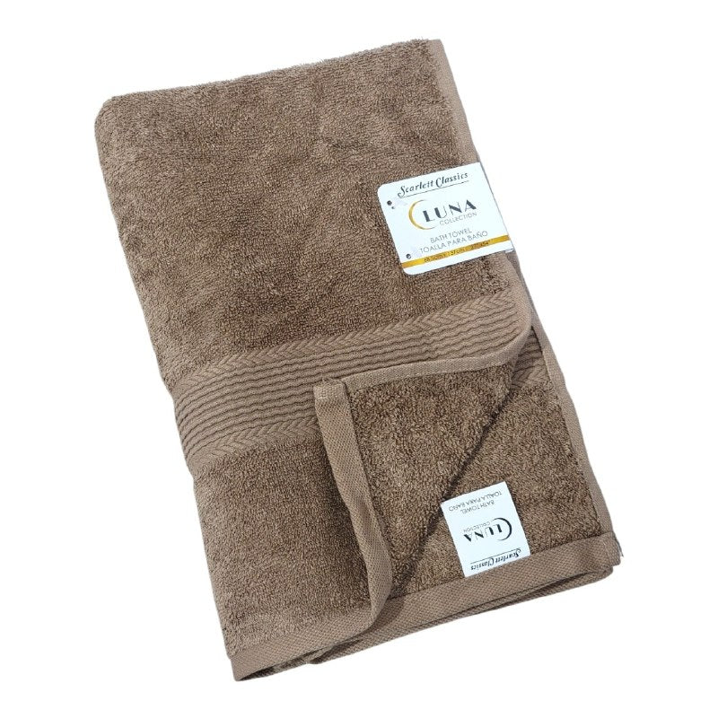 TOALLA PARA BAÑO DE CUERPO PREMIUM DE ALTA DENSIDAD 100% ALGODON SCARLETT CLASSICS 68X137CM