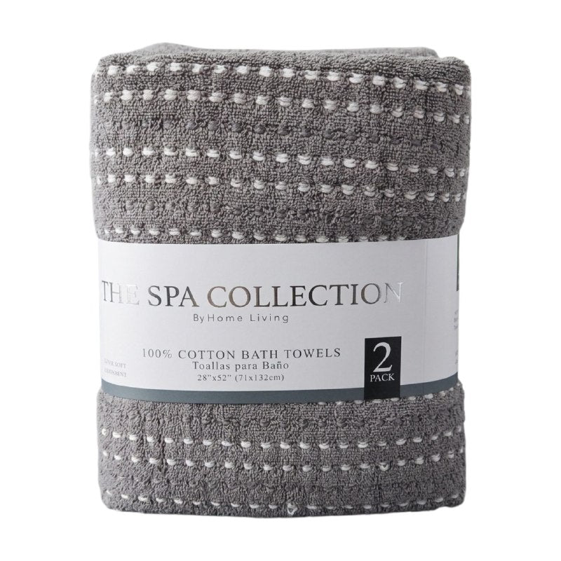 TOALLA PARA BAÑO DE CUERPO EN SET DE 2 PIEZAS PREMIUM ELEGANTES Y SUAVES HOME LIVING 71X132CM