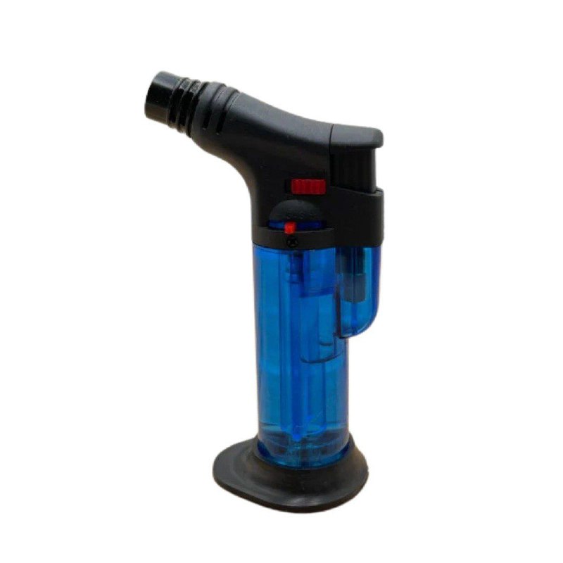 ENCENDEDOR SOPLETE TURBO DE GAS PORTATIL CON SOPORTE MODELO QL-001, 4 COLORES