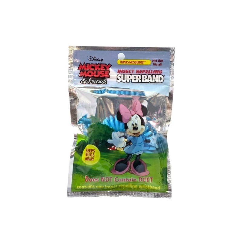 PULSERA REPELENTE DE INSECTOS CON DISEÑO DE MICKEY MOUSE PARA NIÑOS