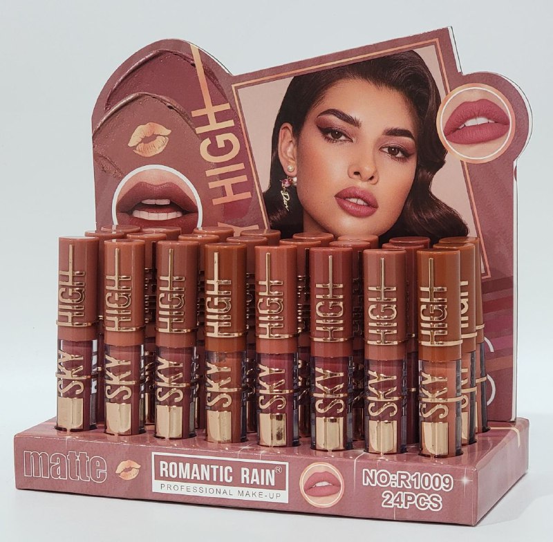 BRILLO LABIAL DUPE MAYBELLINE SKY HIGH MATTE 8 TONOS ROMANTIC RAIN PROFESSIONAL MAKU UP SKY HIGH