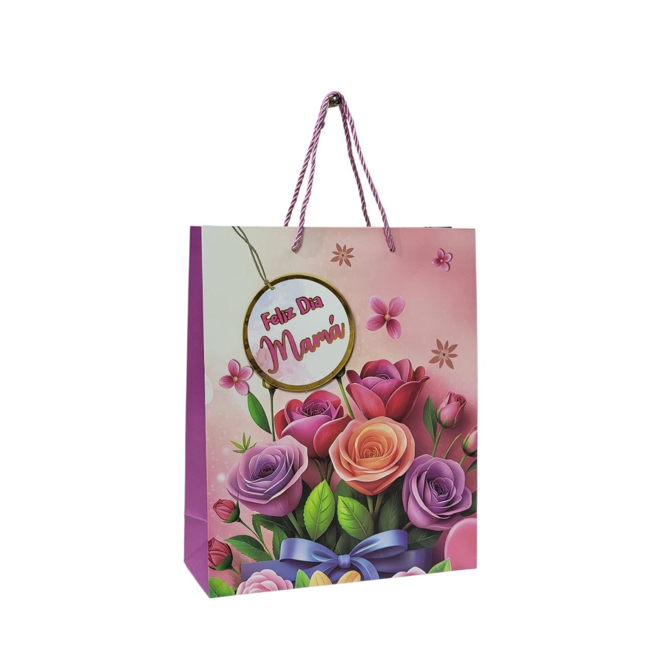 BOLSA DE REGALO PARA MAMÁ MEDIANA 32X26X10CM