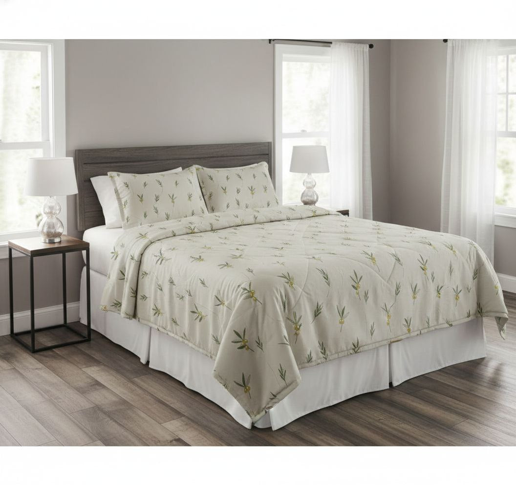 JUEGO DE SABANAS CON EDREDON QUEEN BARBARA HOME 5PCS