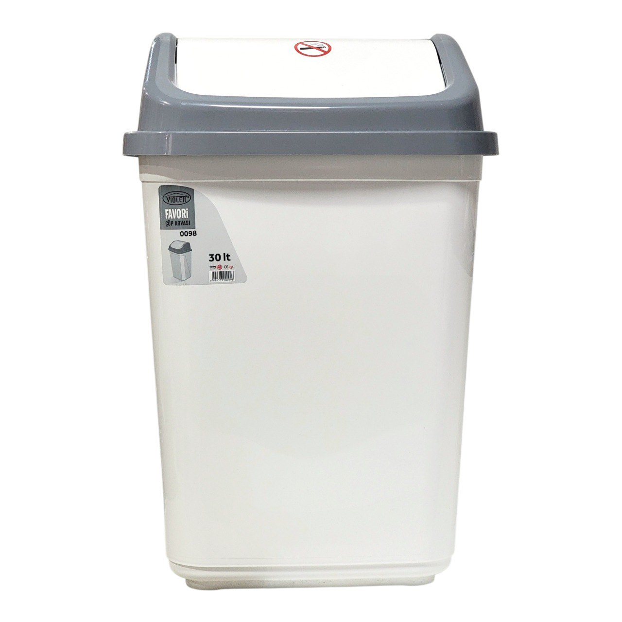 BASURERO DE POLIPROPILENO CON TAPA BALANCEADA FAVORI 30L 26X53CM