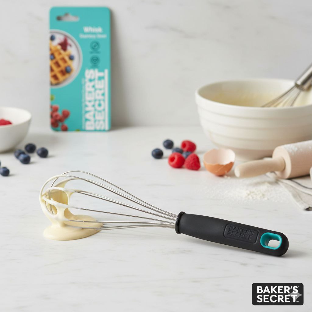 UTENSILIO DE COCINA BATIDOR DE ACERO INOXIDABLE BAKERS SECRET 31CM