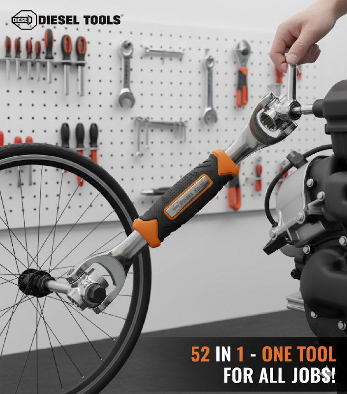 HERRAMIENTA LLAVE MULTIUSOS 52 EN 1, PROFESIONAL DE ACERO RESISTENTE DIESEL TOOLS
