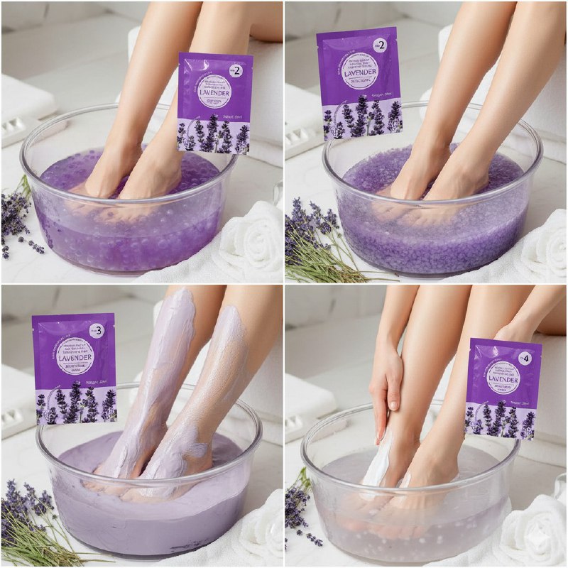 SET DE CUIDADO PARA PIES 4 EN 1 CON ESENCIA DE LAVANDA