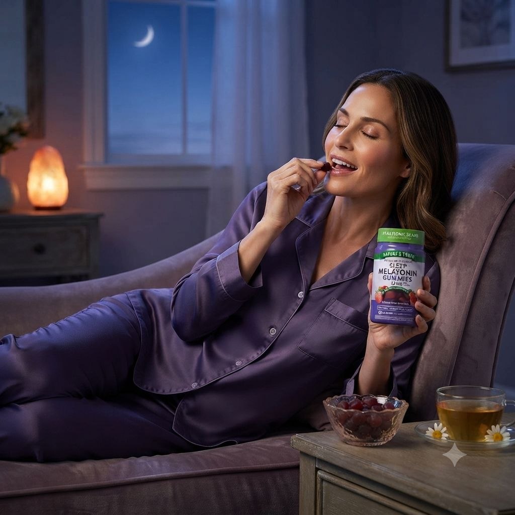 VITAMINAS EN GOMITAS PARA EL SUEÑO SABOR FRUTOS MIXTOS NATURE'S TRUTH SLEEP MELATONIN GUMMIES 60 GOMITAS