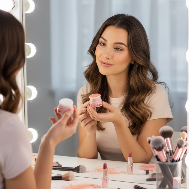 BLUSH DE MAQUILLAJE EN POLVO DE HELLO KITTY MECOW, 4 TONOS