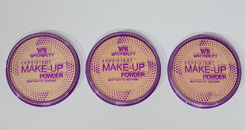 POLVO COMPACTO  DUPE MAYBELLINE  LASTING FIX PERSISTENTE, TEXTURA SUAVE MATE 3 TONOS, WARDABEAUTY