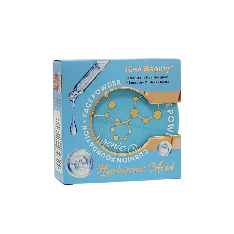POLVO FACIAL CON ACIDO HIALURONICO DE ACABADO NATURAL MATTE SUAVE KISS BEAUTY 7.5G DUPE DE DIOR