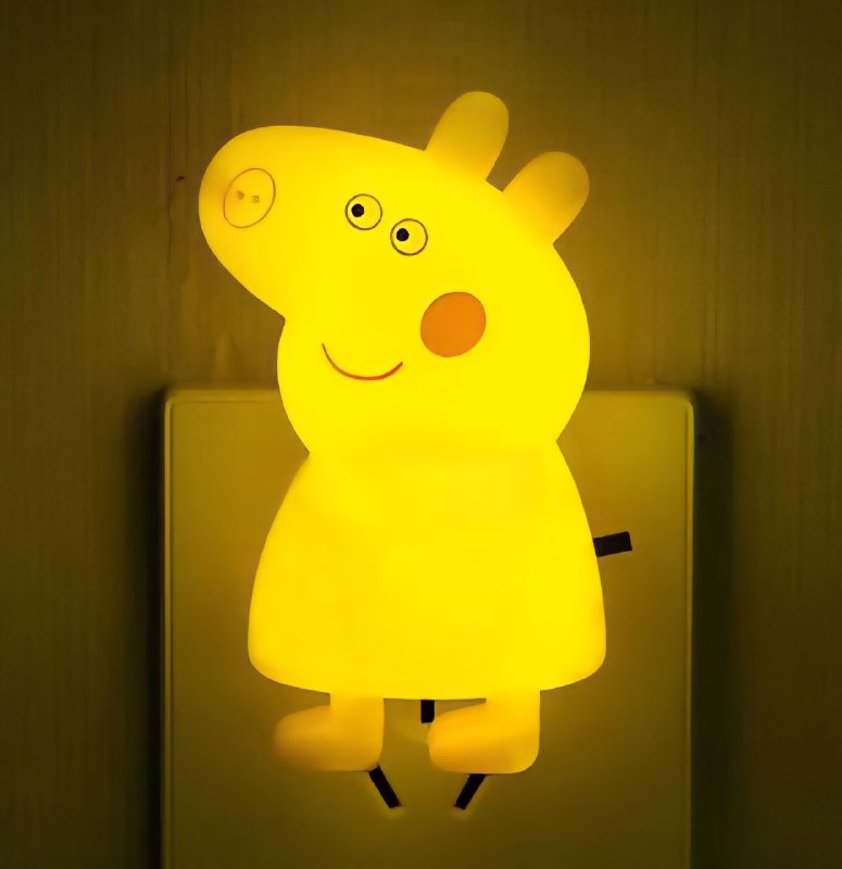 LAMPARA DECORATIVA DE NOCHE DE PEPPA PIG, ILUMINACION DE DORMITORIO PARA MIEDO A LA OSCURIDAD EN NIÑOS 3 COLORES NIGHT LIGHT