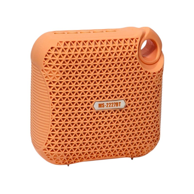 PARLANTE ALTAVOZ INALAMBRICO CON LUCES LED 11X11CM MOBILE SPEAKER MS-2227BT 8 COLORES