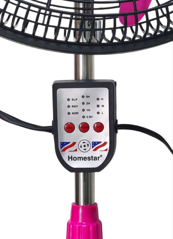 VENTILADOR DE PIE DE 18 PULGADAS DE PLASTICO CON CONTROL REMOTO HOMESTAR