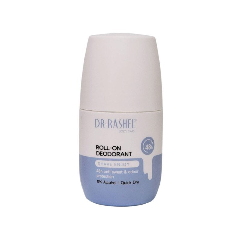DESODORANTE ROLL ON, PARA USO DIARIO DE LAS AXILAS DESPUES DEL AFEITADO, REPARA LA BARRERA CUTANEA, PIEL MAS SUAVE Y ASPECTO SALUDABLE DR RASHEL 50ML