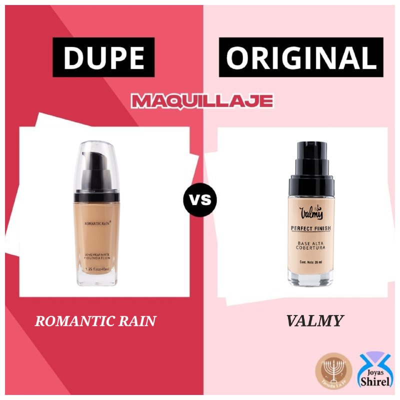 BASE DE MAQUILLAJE LIQUIDA DE LARGA DURACION DE 36H ROMANTIC RAIN 40ML (DUPE DE VALMY)