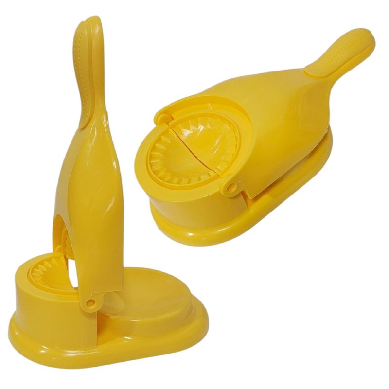 MAQUINA MANUAL 2 EN 1 PARA HACER EMPANADAS, PASTELITOS Y DUMPLING, FACIL DE USAR, 3 COLORES