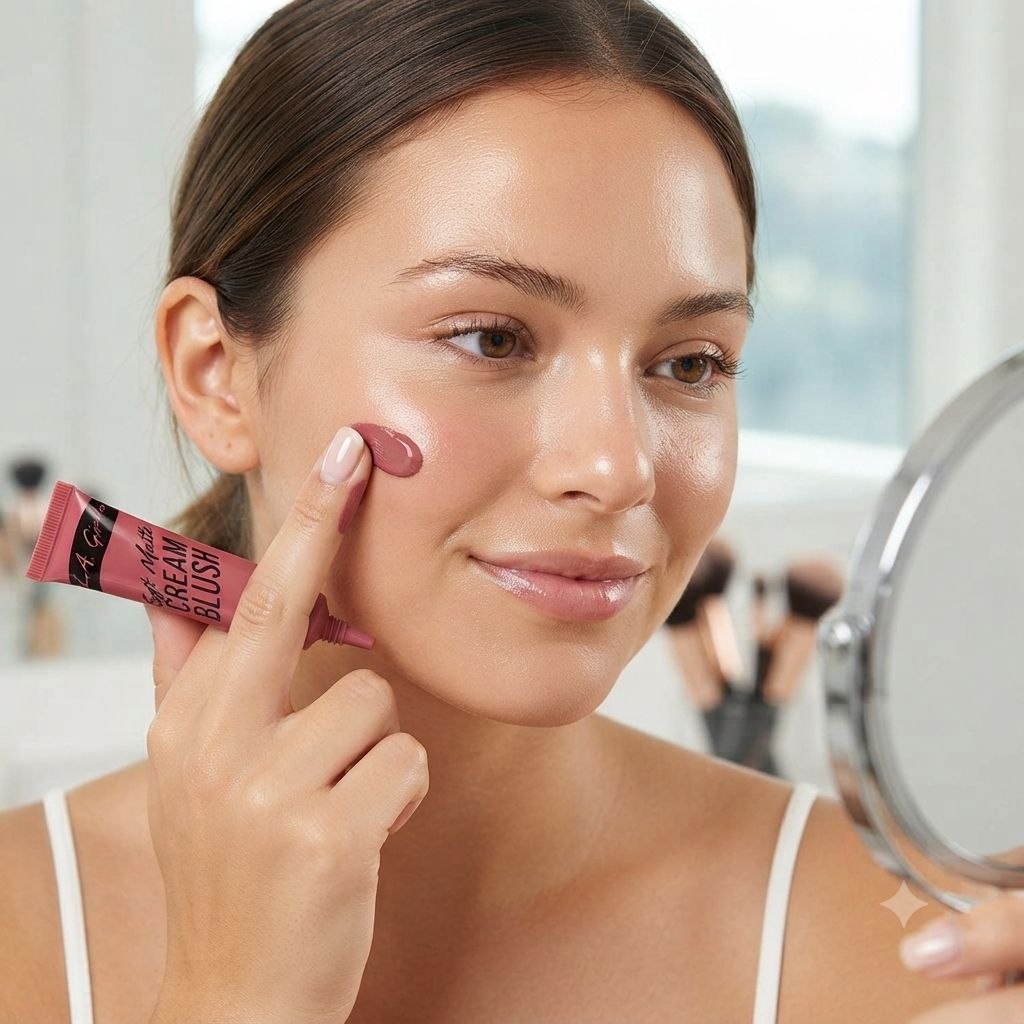RUBOR EN CREMA MATE LARGA DURACION TONO GBL444 KISS UP SOFT MATTE CREAM BLUSH L.A. GIRL 8ML