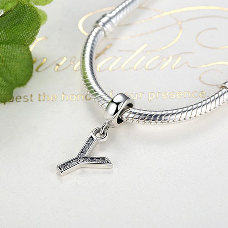 PCHARM4054$Y LETRA Y PANDORA PLATA 9.25