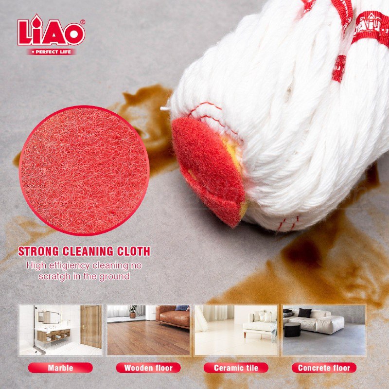 TRAPEADOR MAGICO AUTO EXPRIMIBLE DE ALGODON LIAO TWIST MOP A1301106 45X163CM