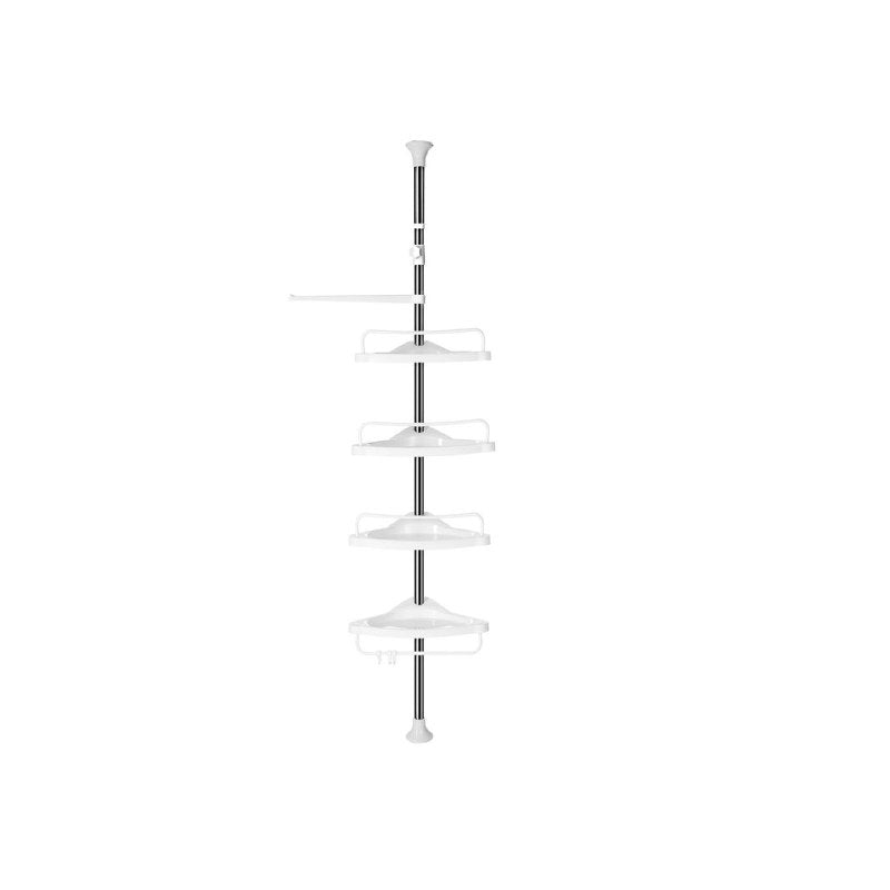 ORGANIZADOR ESQUINERO MULTIFUNCIONAL PARA BAÑO 4 REPISAS ACERO INOXIDABLE