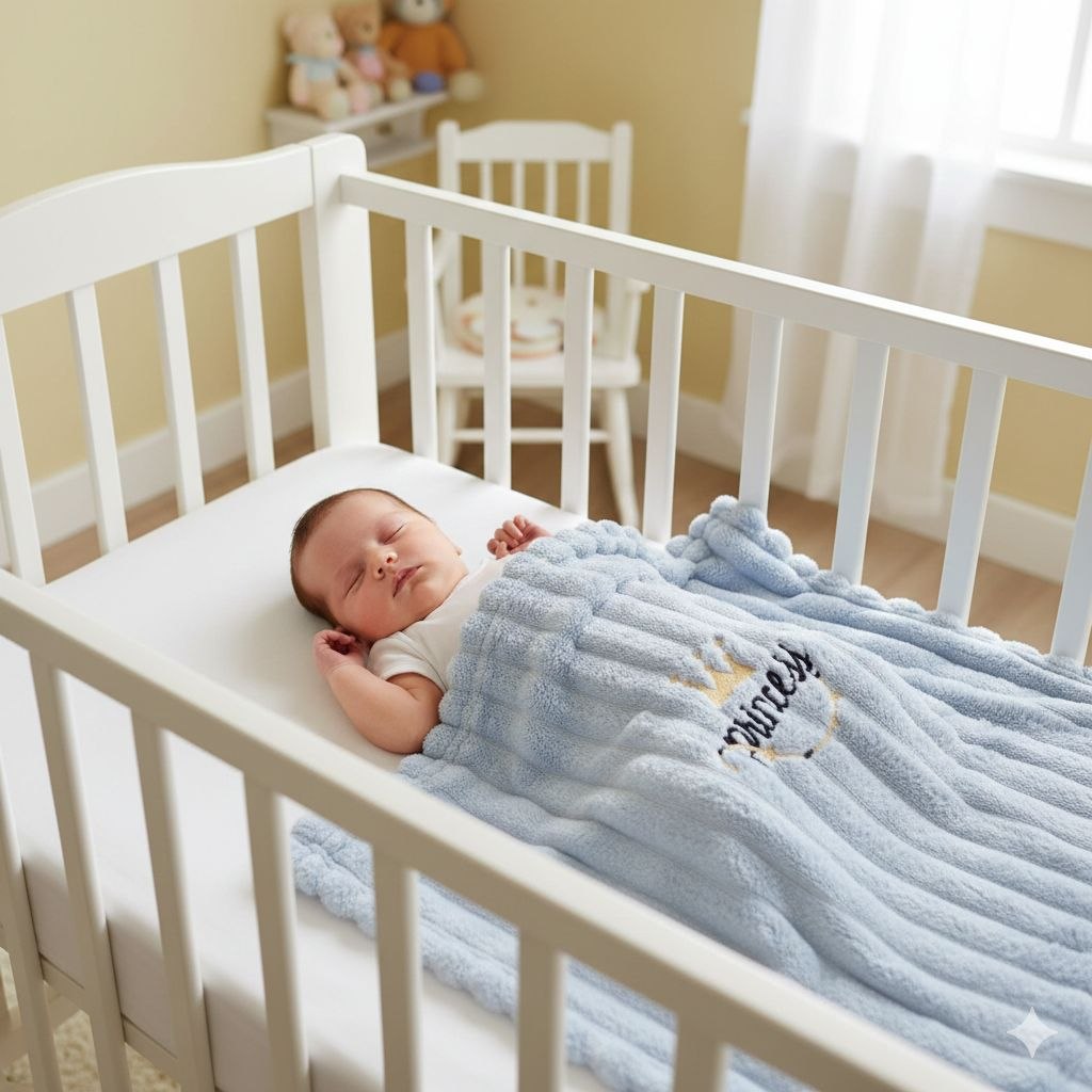 COBIJA FRAZADA PARA BEBÉ DE ALGODON HL BABY 101.5X76CM
