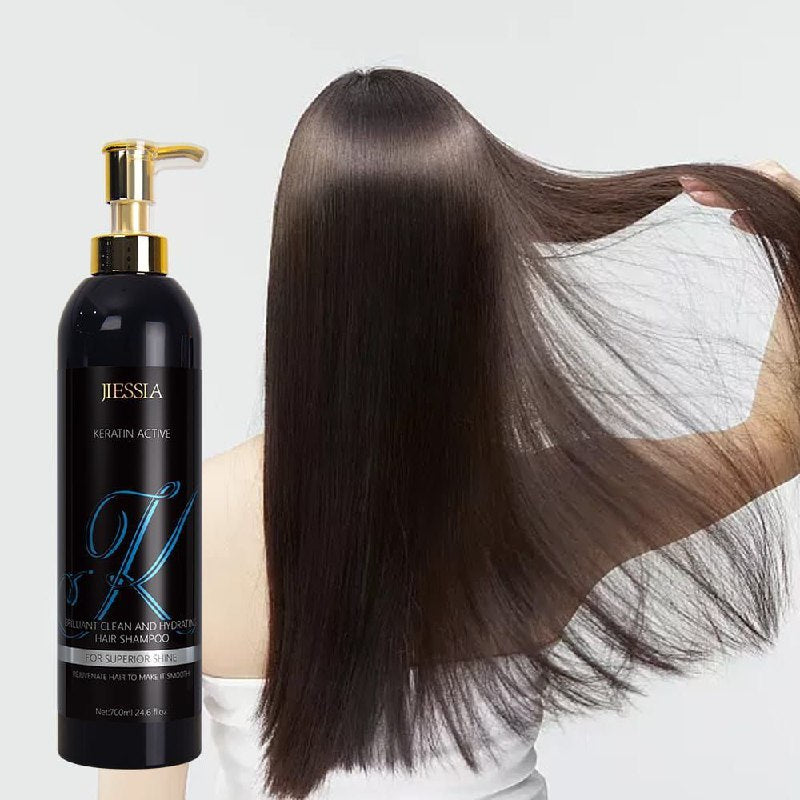 SHAMPOO DE QUERATINA LIMPIA Y HIDRATA EL CABELLO JIESSIA 700ML