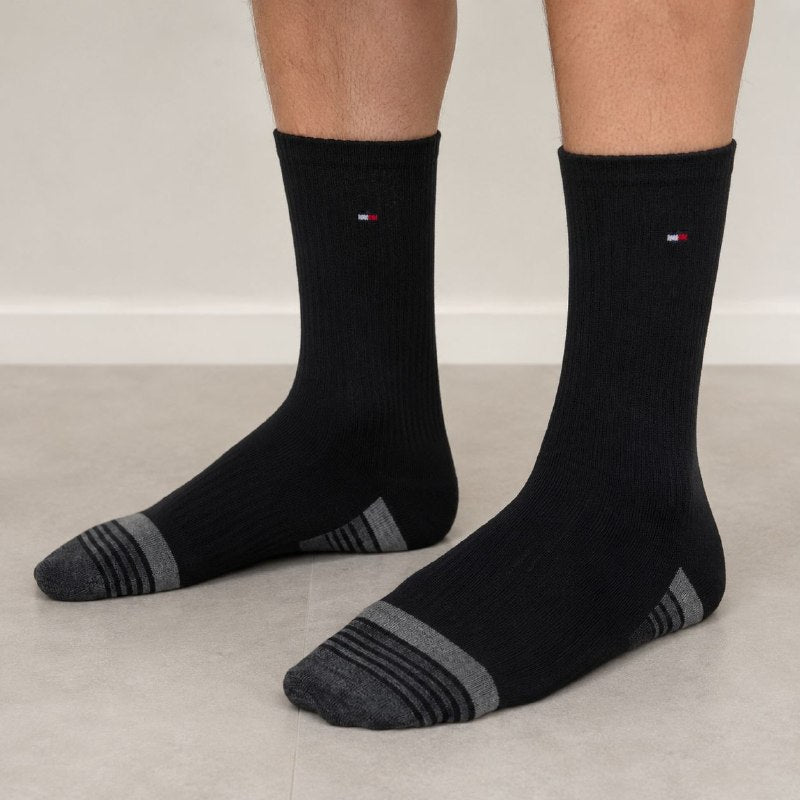 CALCETA ALTA TOMMY HILFIGER PARA HOMBRE 5 PARES TALLA ÚNICA