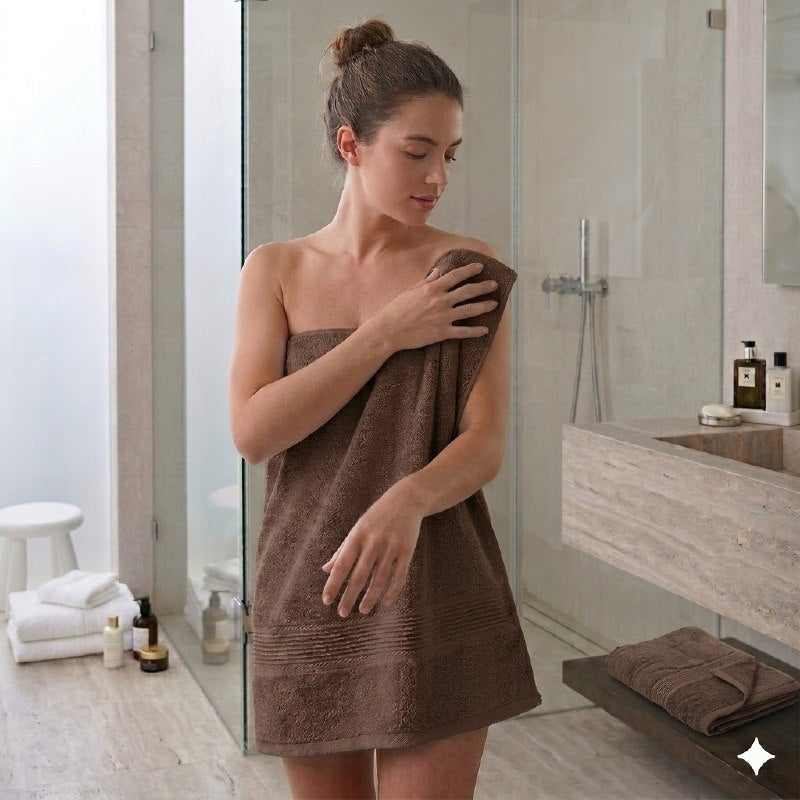 TOALLA PARA BAÑO DE CUERPO PREMIUM DE ALTA DENSIDAD 100% ALGODON SCARLETT CLASSICS 68X137CM